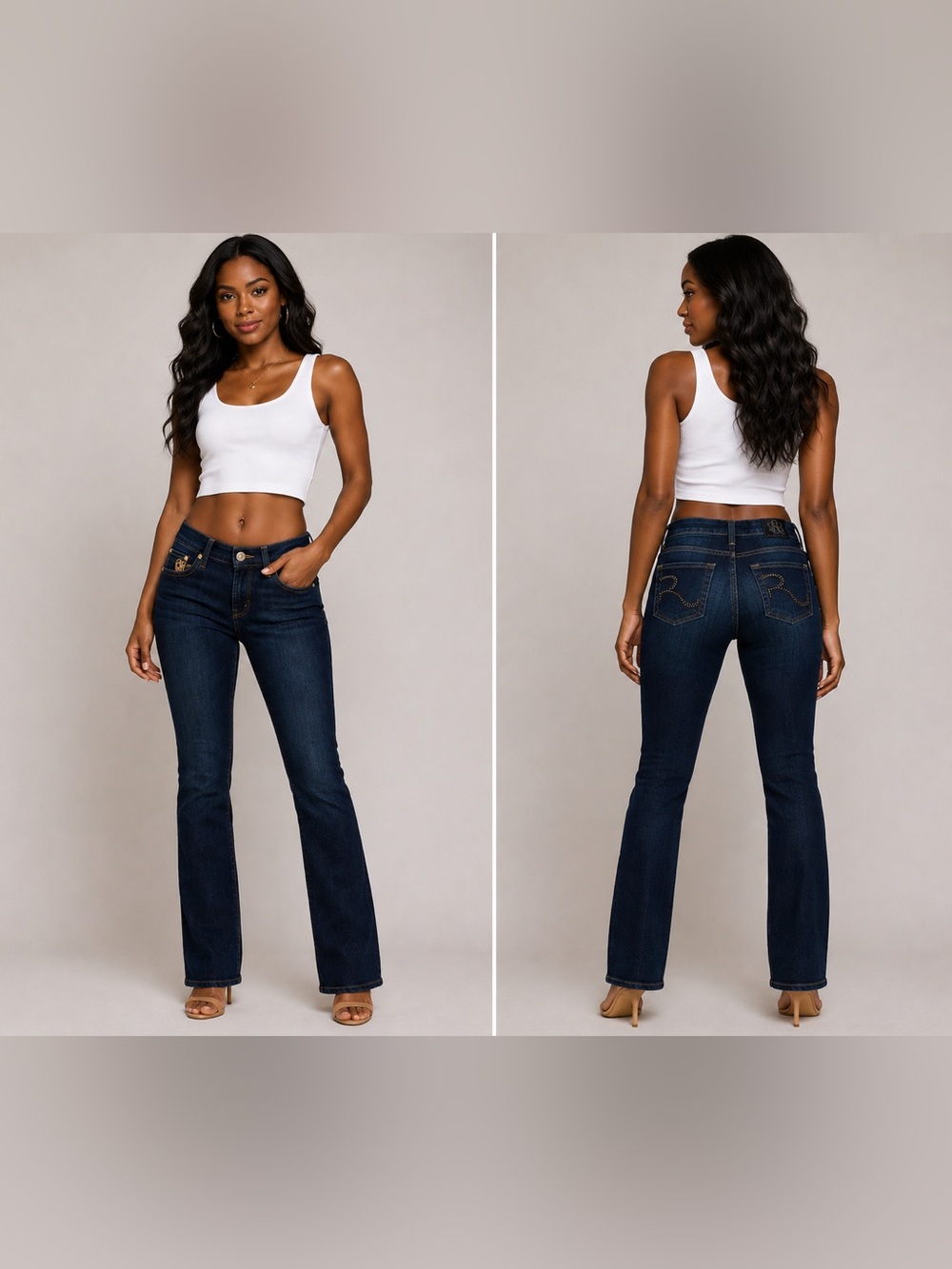 Rock & Republic KASANDRA Dark Wash Boot-Cut Jeans